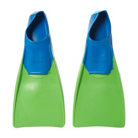 Sporti Essential Floating Swim Fins (Color) - M 5-6 / W 6-7 (Lime GreenBlue)