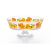 ADERIA 6193 Aderia Retro Dessert with Stems, Shallow Type, Zoomate,