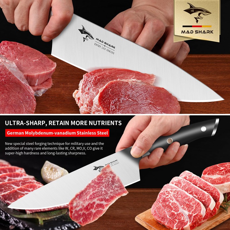 MAD SHARK 8-Inch Chef Knife - German High Carbon Stainless