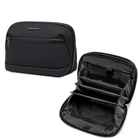ARCTIC HUNTER AH Organizador Portátil y Bolsa de Doble Capa para Accesorios Electrónicos KB00613, Impermeable, Ideal para Viajes, Compatible con Disco