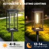 Upgraded Square Solar Pathway Lights Outdoor 8 Pack, IP65 Waterproof,