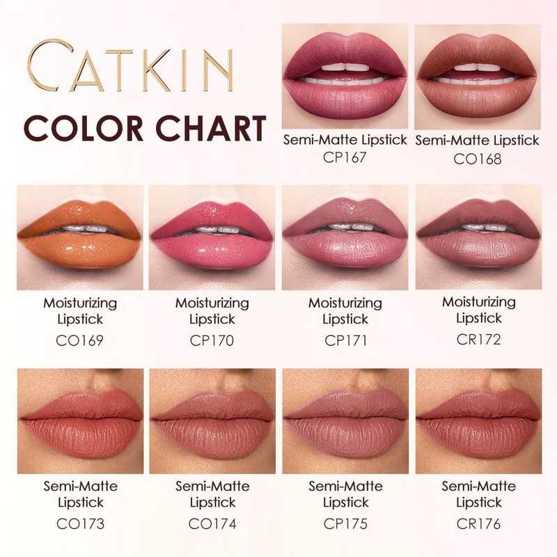 CATKIN Long Lasting Matte Lipstick, High Impact Red Lipstick with