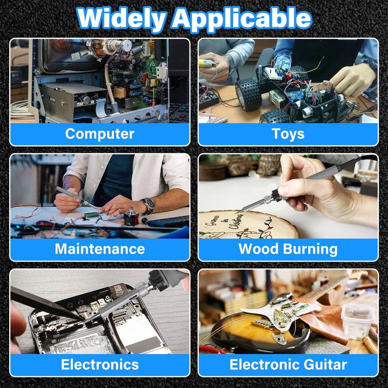 60 W Soldering Station, Soldering Iron Set, 90 °C ~