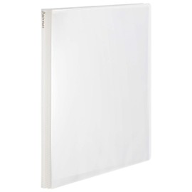 Plus Clear File A4 Vertical 40 Pockets Pasty Petite 98-487 Vanilla White