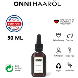 ONNI Hair Oil, Organic Hair Growth Oil, 50 ml, Hair Care for More Hair Growth, Against Itchy Scalp, No Animal Testing, Made in Germany