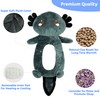 Cute Heating Pad Microwavable Stuffed Animals, Black Axolotl 1.1lb Removable