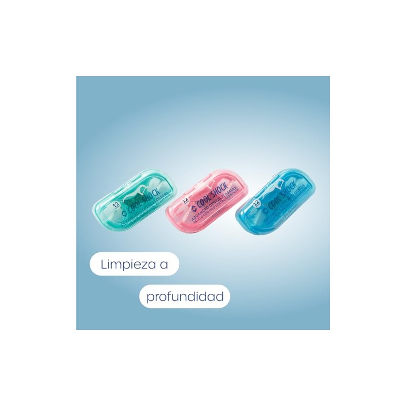 Cool Shock | Flossers con hilo firme y mango antideslizante.