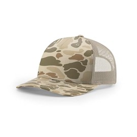 Richardson 5 Panel 112PFP Printed Trucker Hat - Duck Harvest Duck Camo/Light Tan