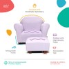 KEET Roundy Child Size Chair with Microsuede Ottoman, Lavender, Ages