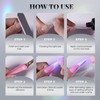 krofaue 150pcs Coffin Nail Dual Forms with UV Nail Light