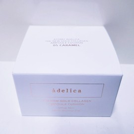 Atomy Adelica The New Gold Collagen Ampoule Cushion 05 Caramel (main product + refill) / 애터미 아델리카 더뉴 골드 콜라겐 앰플 쿠션 05카라멜 (본품+리필)