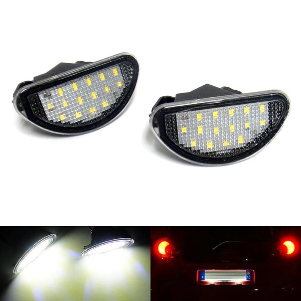 RZG 2x LED Licence Number Plate Light White Canbus For