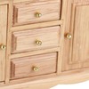 Dollhouse 1:12 Double Door Cabinet Doll House Wooden Furniture Miniature