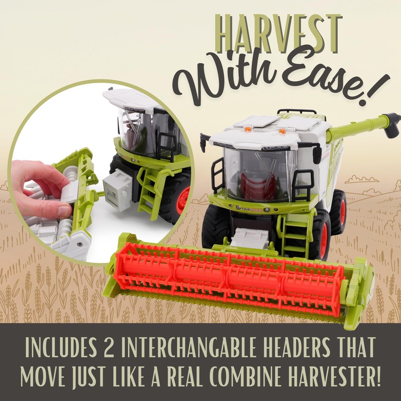 Toyland® 31cm (12") Remote Control Combine Harvester with Lights, Sound