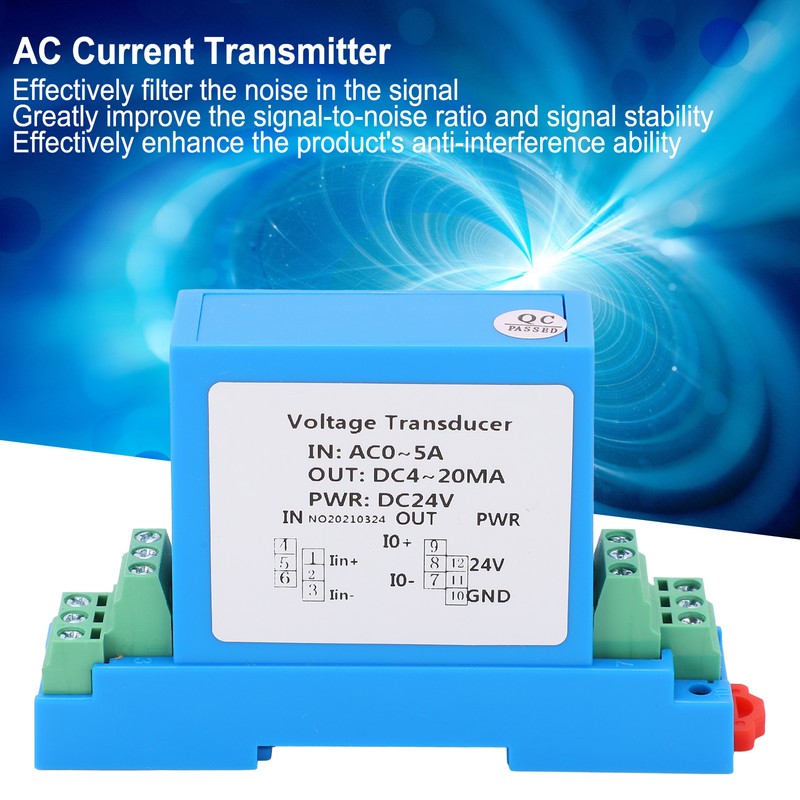 AC Current Transmitter DC4‑20mA Output Power Distribution Control Current Transformer