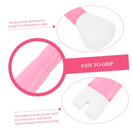 NOLITOY Cosmetics Foundation Brush Loose Powder Brush Cosmetic Brush Pink Aluminum Tube Nylon Women Makeup Brush