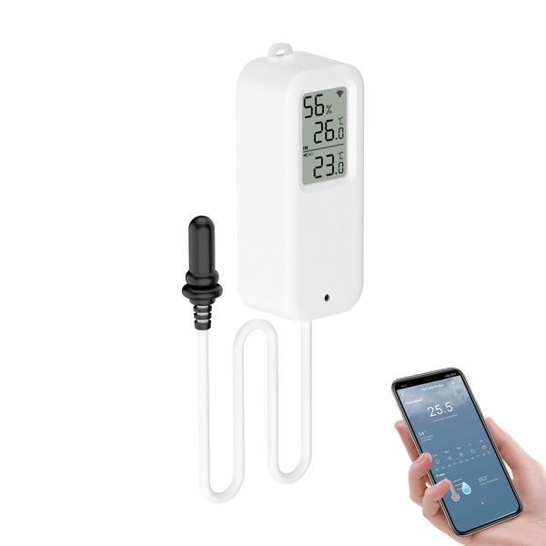eMylo WiFi Thermometer, Smart Fridge Thermometer App Monitor, Data Export