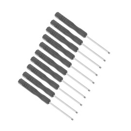 Operitacx 2 Sätze Schraubenzieher Set Nähmaschinen-schraubendreher Taschen-schraubendreher Wohnung Schlitzschraubendreher Werkzeugkasten Chrom-vanadium-legierter Stahl Schwarz 50 Stück * 2