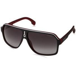 Carrera mens Carrera 1001/S Sunglasses, Matte Black Red/Dark Gray Gradient, 62mm 11mm US