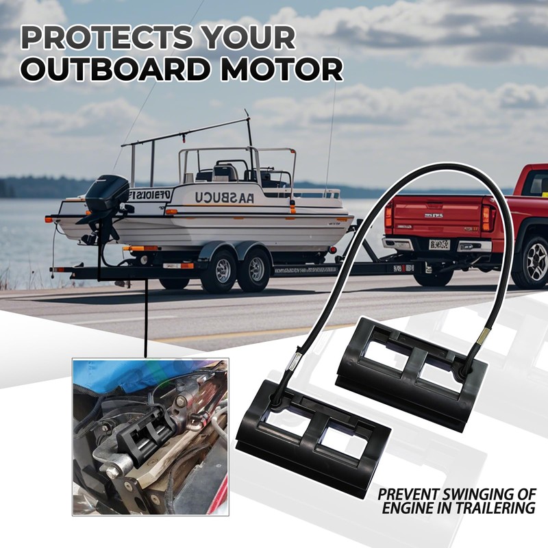 JNDO Outboard Hydraulic Steering Lock 4”Outboard Motor Steering Lock Boat