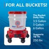 GRIT GUARD Bucket Dolly with Wheels - Rolling Detailing Wash