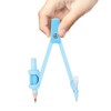 Kutsuwa Compass, Easy Turning Math Compass, Light Blue, CP234LB