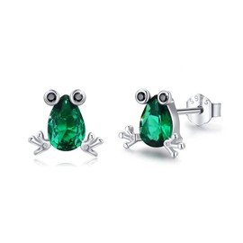 Frog Jewellery Frog Ring for Women, 925 Sterling Silver Frog Chain Cute Frog Animal Jewellery Hypoallergenic Christmas Gift for Women Men Girls (C-Ring), Sterling Silver