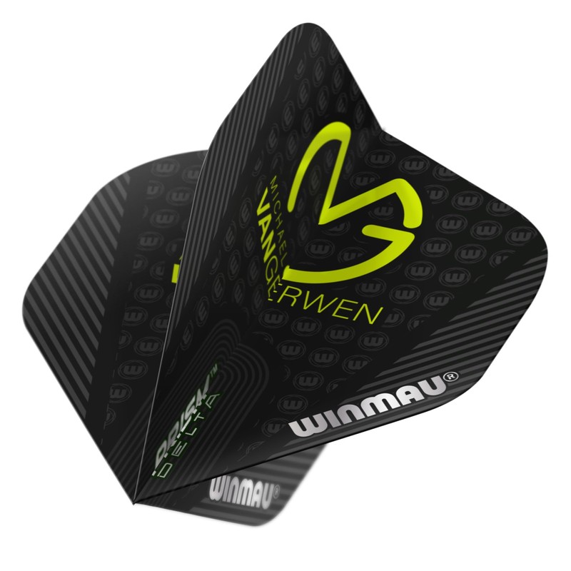 WINMAU MvG Michael Van Gerwen Prism Delta Black Dart Flights