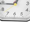 Small Clock Black Alarm Silent Minimalistic Design Snooze with Backlight