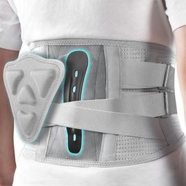 TOVIKI Back Support Belt with Removable 3D Lumbar Pad & Support Struts, Adjustable Pull Straps, Back Brace for Men and Women, Relieve Lower Back Pain (L)
