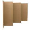 3 ft. Short Brown Temporary Cardboard Folding Screen - 6