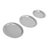 3pcs Stainless Steel Dessert Tray Mirror Polishing Process Snack Jewelry