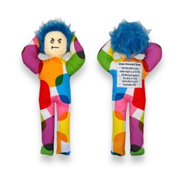 AVINITI - Regalo divertido de mordaza, alivio del estrés, muñeca Sam, para amigos, compañeros de trabajo, hombres, mujeres, marido, esposa, novia, novio (Blocky Chic)