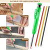 Hiboom 2 Pack Solid Carpenter Pencils with Pencil Cap and