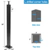 Sidasu 36" Corner Post for Cable Railing, L-Drilled Stainless Steel,
