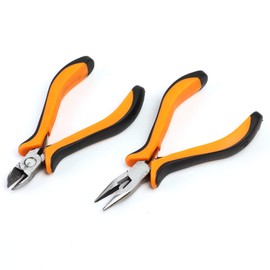 DNA Motoring TOOLS-00035 37 Piece Handheld Tool & Complete Drill Bits Set, Includes Screwdriver, Pliers, Ratchet Bit Driver, 1 Kit, Orange/Black