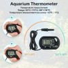Digitales Thermometer, Aquarium-Thermometer, Wassertemperaturmessgerät, digitales Aquarium-Thermometer, mit Außensonde und Saugnapf,