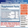 Kidney-D Kidney Supplement Vitamin D Optimized Kidney Support Health and