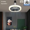 Arightmu 2-in-1 LED Ceiling Fan Light with Remote,3 Speeds &