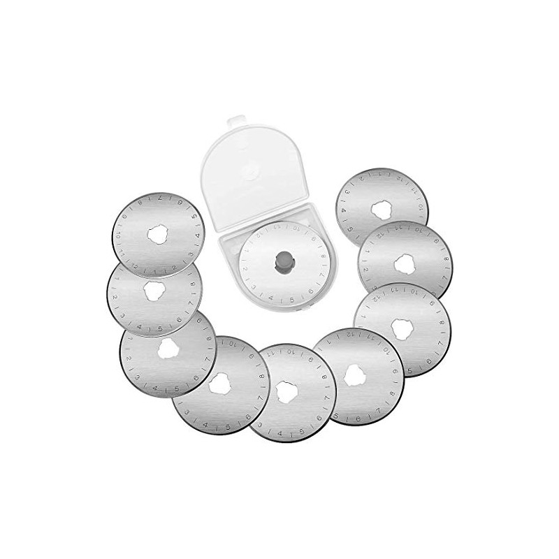 10 x 45mm Rotary Cutter Blades for Olfa Etc SKS-7