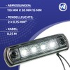 Web Truck Slim Marker Light, Marker Light, Dark Graphite, Economy