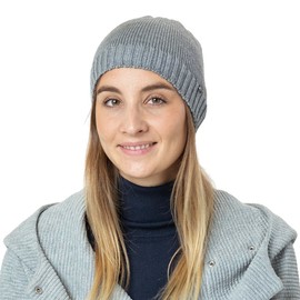 LIERYS Classic Merino Beanie Hat - Knitted Hat - Warm Winter Hat Made of Wool - Made in Germany - Unisex Autumn/Winter, black, Unit size