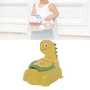 Potty Chair Cartoon Dinosaur Adjustable Height Safe PP Detachable Potty