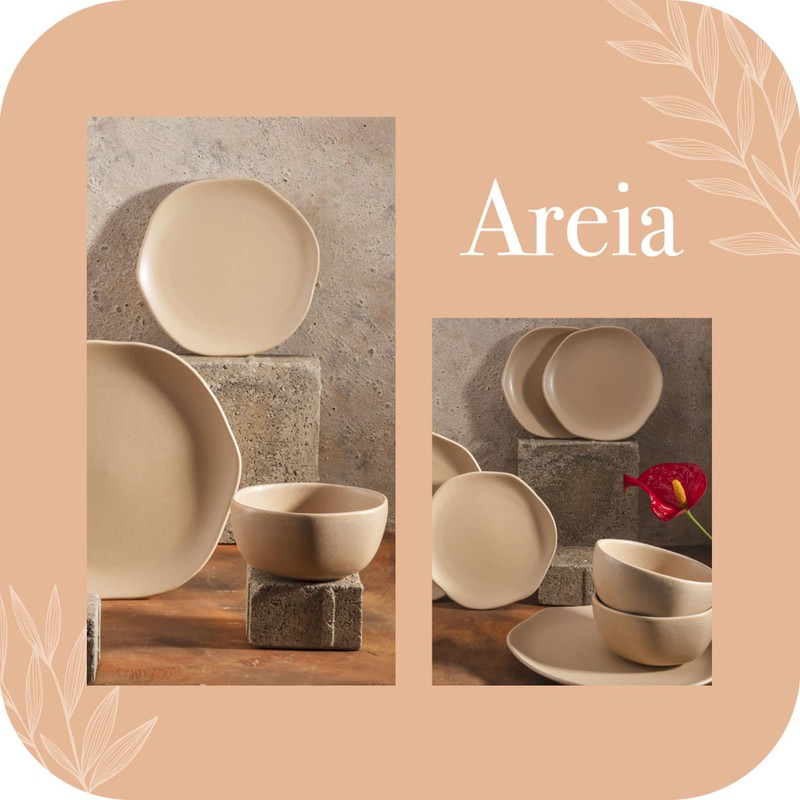 Corona Dinnerware Set 12–piece, Plates and Bowls Set, Ceramic Sets