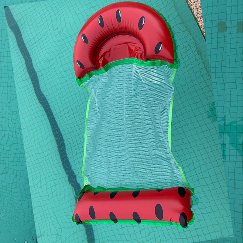 Folding Water Inflatable Floating Hammock Thickened Watermelon Foldable Pool Swimming