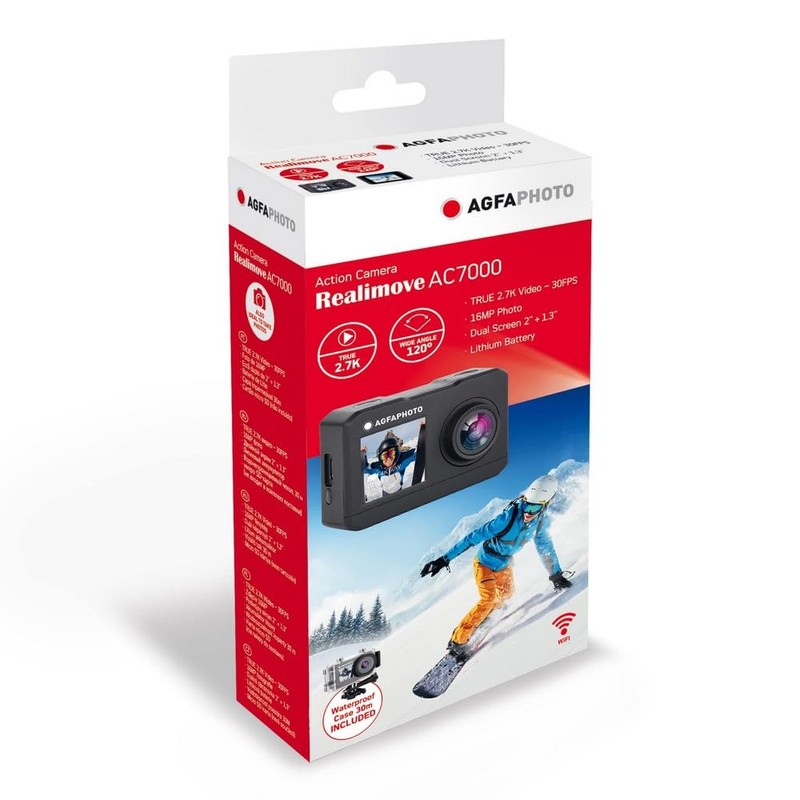 AGFA Photo Realimove AC7000 - Waterproof Digital Action Camera 30m