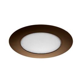 NICOR Lighting 6 inch Oil-Rubbed Bronze Recessed Shower Trim with Albalite Lens (17505OB)