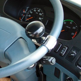 槌屋ヤック 車内用品 ハンドルスピンナー 2 BK TS-211