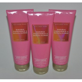 3 BAHAMAS PASSIONFRUIT BANANA FLOWER Ultimate Hydration bath & Body Cream 8 oz