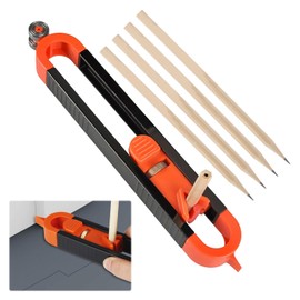 Scribe Tool,5Pcs Multi Functional Scribing Tool with Lock,Scribing Tool for Woodworking for Floor,Carpet,Tile Laying,Durable Adjustable Contour Gauge Laminate Flooring Tools